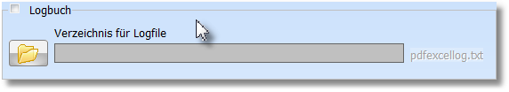 Hier stellen Sie das Verzeichnis für das Logbuch ein 