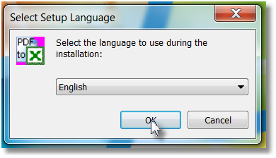 The installation language is automatically generated. Otherwise, here select the desired language. Confirm with OK